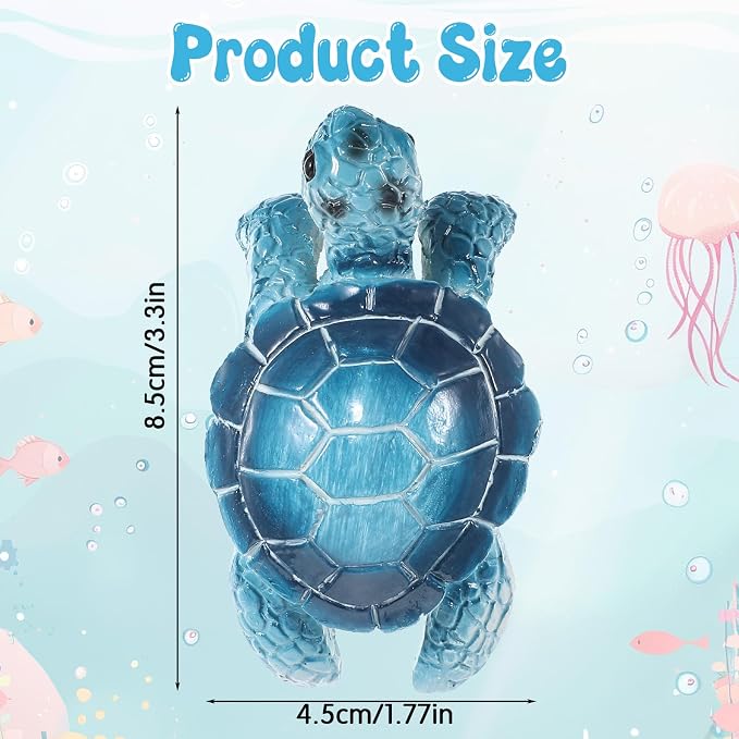 Turtle Plant Decorations For Pots Blue Tortoise Figure Plant Pot Hanger | Climbing Resin Cute Hanging Sea Turtle Statue Planter Pots Decorations For Yard Garden Ornaments Pot Decoration