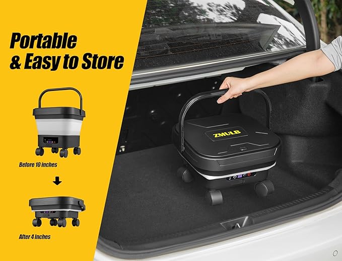 Portable Cordless Pressure Washer with Water Tank, Battery Powered Power Washer for Car Washing, RV, Camping, Patio & Outdoor Cleaning