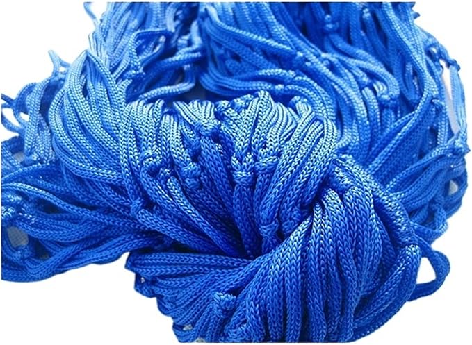 Swing Set Nylon Hammock, Portable Garden Mesh Sleeping Bed for Outdoor Travel Camping, Teal Red Swing Seat (Color : Blue)