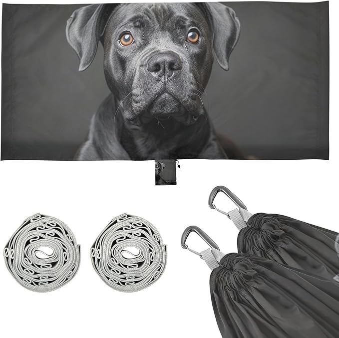 FRMG Dog Camping Hammock 500 lbs Capacity Portable Hammocks with Tree Straps & Attached Carry Bag, Camping Essentials Gear A0900314a