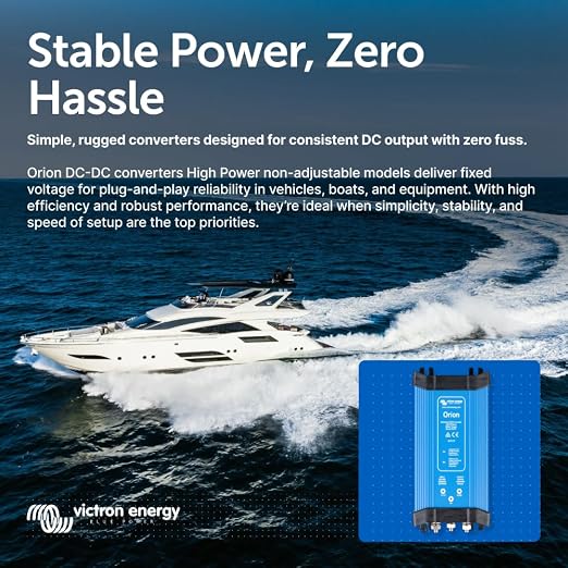 Victron Energy Orion 24/12-Volt 70 amp DC-DC Converter | Non-isolated, High power