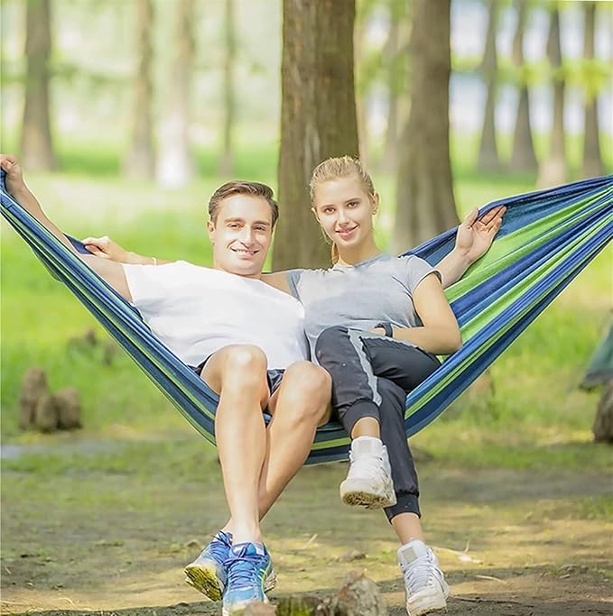 Hangmat Garden Canvas Hammock Comfortable Fabric Hammock for Hanging Sturdy Hammock Portable Hammock Buiten Hammock(200X160CM)