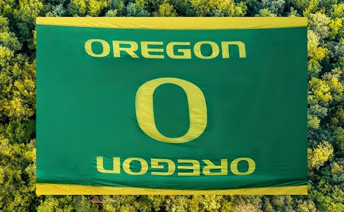 Rincon Official (University of Oregon) College Hammock - Premium 210T Nylon, Spacious 112 x 74 inches (LxW) Double & Single Camping Hammock - Portable Outdoor Adventure Gear for Students and Alumni