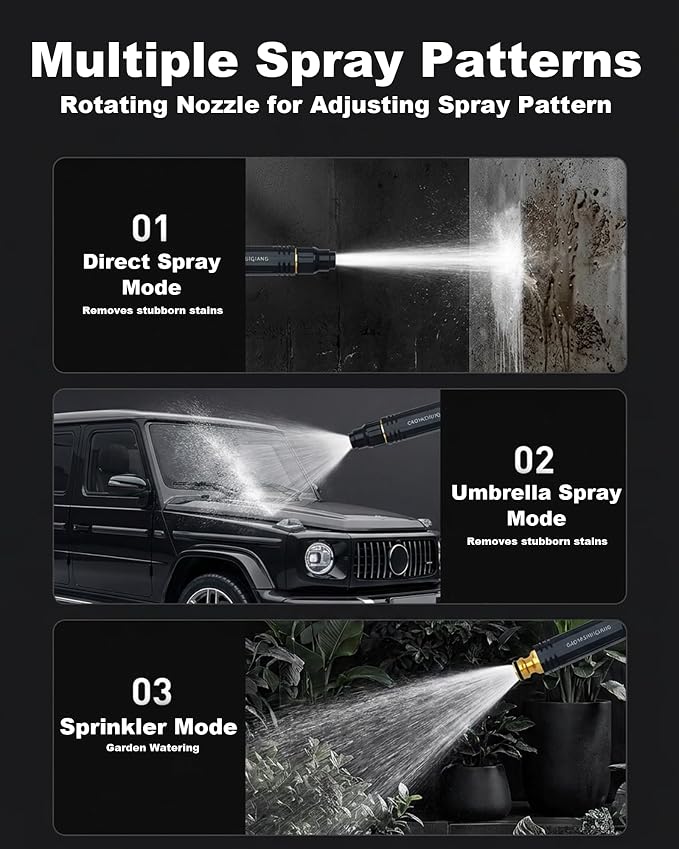 2026 Upgraded Home High Pressure Water Gun, Handheld Water Sprayer,Multi-Function Water Jet Nozzle,Featuring a Powerful Nozzle for Car,Garden,Yard,Plant and Vegetable Watering