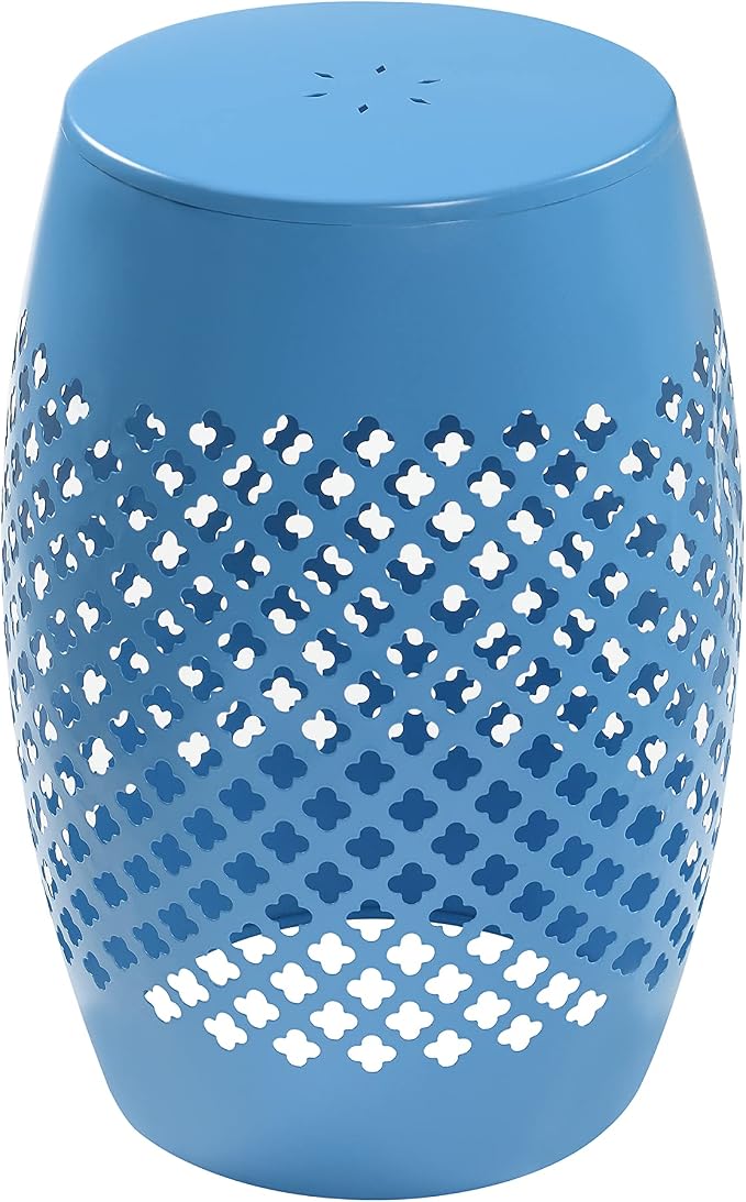 Outdoor 12" Iron Side Table, Outdoor Side Tables, Round Patio Side Table End Table