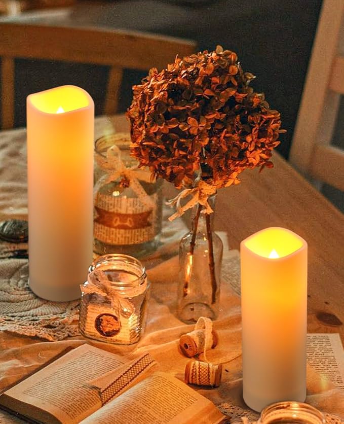 Outdoor Waterproof LED Candle Lamp with Remote Control Indoor Bedside Lamp Battery Candle, The Night Light is Dimmable Candle 12pcs It is Suitable for Decorative Lighting atmospheres
