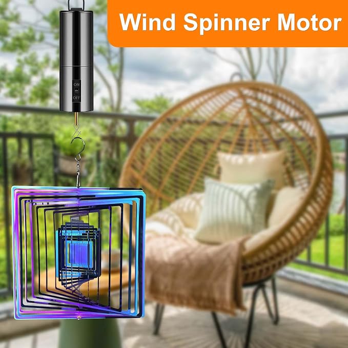 4 Pack Wind Spinner Motor Hanging Display Motor Battery Operated 20 RPM Rotating Motor Multi-Purposes for Wind Spinner Mobile Yard Decor Hanging Ornament Outdoor Sculptures-Medium Speed (4 Pcs Black) | Multi-Purposes for Wind Spinner Mobile Yard Decor ...
