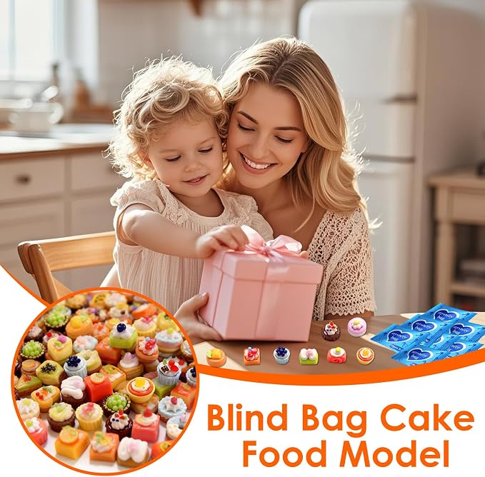 Mini Glow In The Dark Animal Resin Models, Resin Animals Mystery Bags, Individually Wrapped Blind Bags Tiny Animal Figurines, Collectible Mini Animals For Fairy Garden, DIY Crafts (50, Cake)