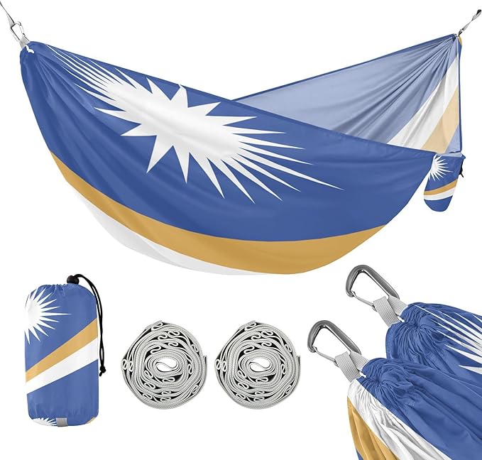 National Flag of The Islands Hammocks with Portabl Carry Bag Backyard Hammock for Indoor Outdoor Patio