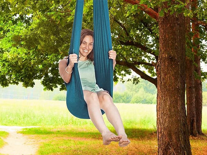 Sensory Swing for Adults Therapy Swing for Kids Indoor Soothing Calming Snuggle Hammock Durable Soft Fabric Swing Suited for Children with SPD Autism and Asperger