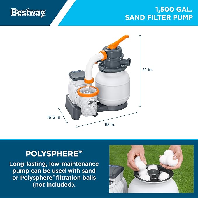 Bestway 2 Pack Hydrium Above Ground Swimming Pool, 15' x 48" Round Steel Wall Pool Set with Sand Filter Pump, Chemical Dispensers, and Accessories