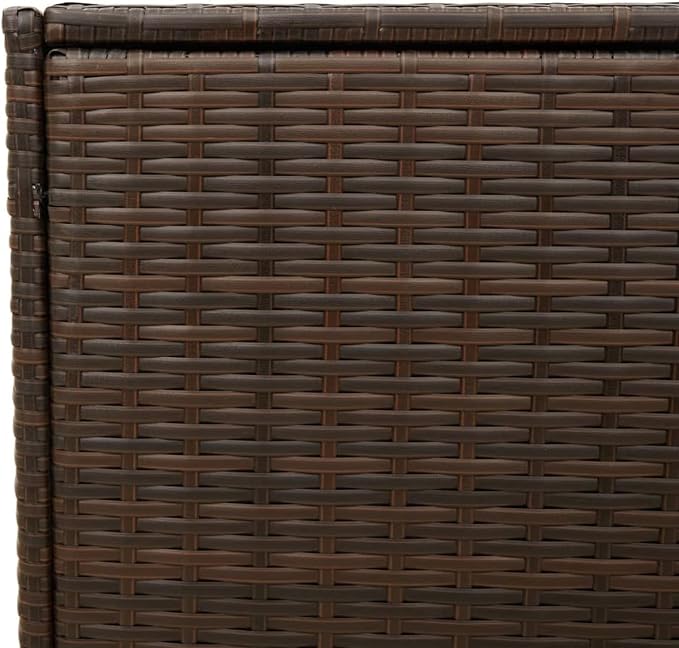 Gecheer Outdoor Storage Box, Water-Resistant PE Rattan Deck Box with Wheels and Gas Spring, 283 Gallon Capacity for Patio, Balcony, and Garden