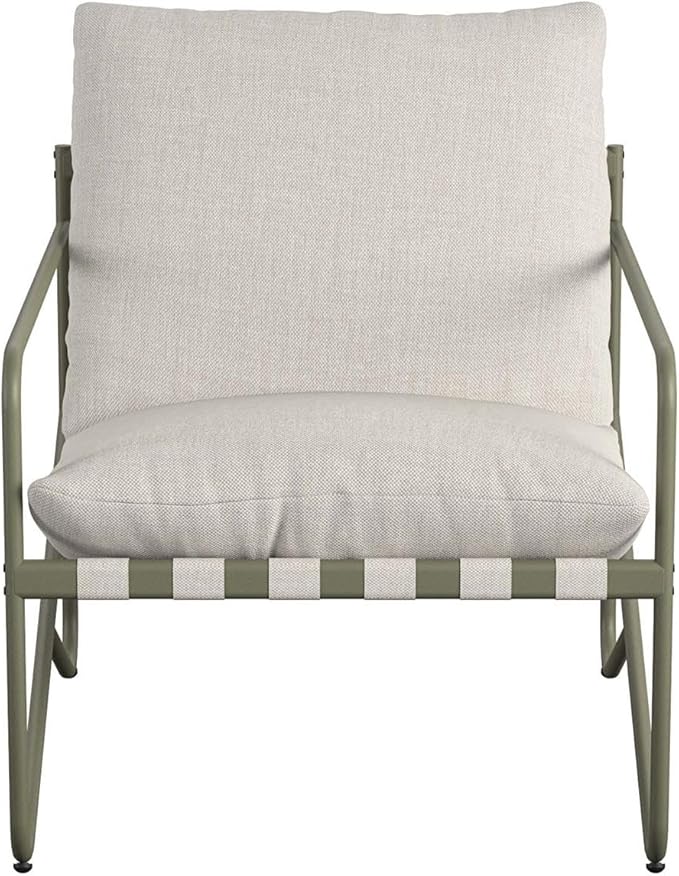 Novogratz Wrenn 4-Piece Sling and Cushion Conversation Set by The, Spanish Green