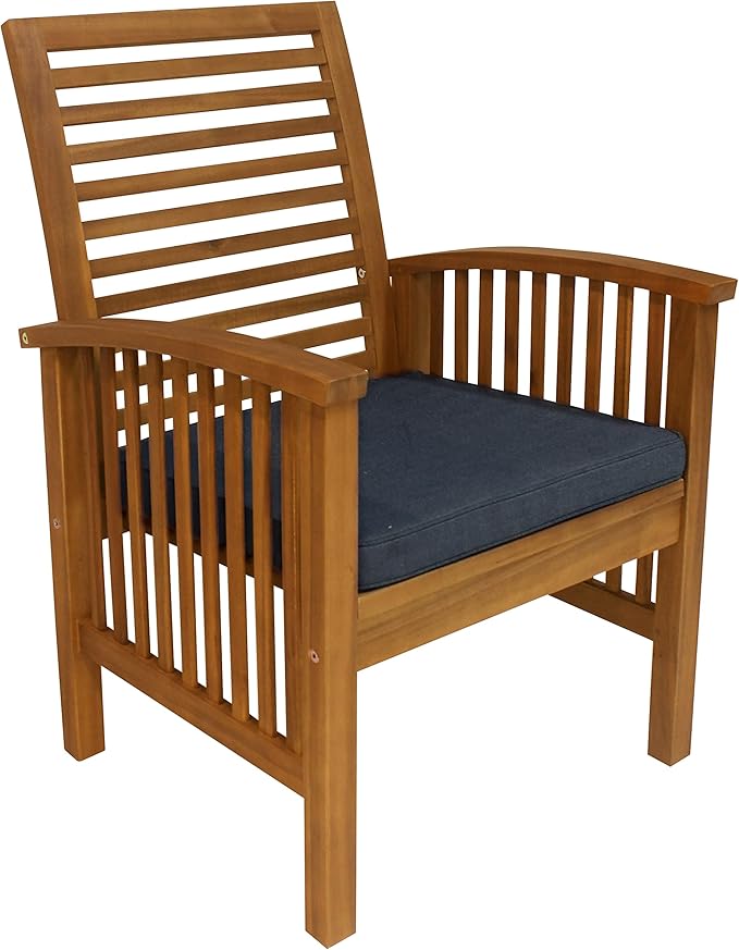 Leigh Country Sequoia 4-Piece Conversation Set, Wooden Outdoor Patio Furniture for Porch/Patio/Deck