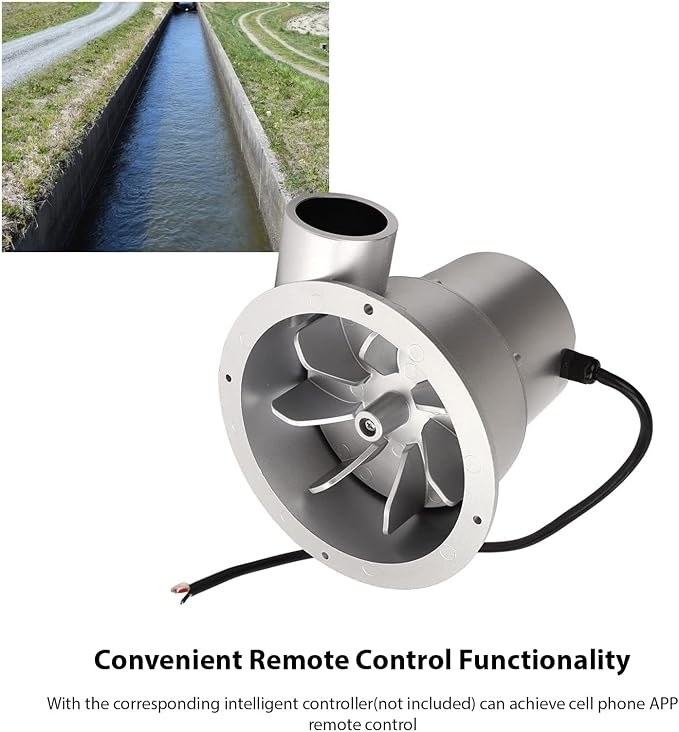 Hydro Generator, Permanent Magnet Water Turbine Generator, Magnet Brushless Motor, 12V Battery Charging Hydroelectric Generator (100W)
