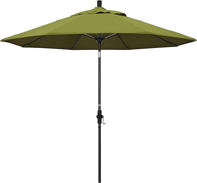California Umbrella 9' Round Aluminum Pole Fiberglass Rib Market Umbrella