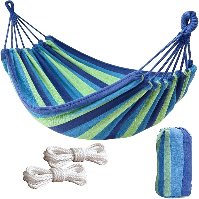 Outdoor Amacas Garden Camping Hammock,Hammock Portable with Carrying Bag for Patio Yard Garden Backyard Porch Travel ﻿