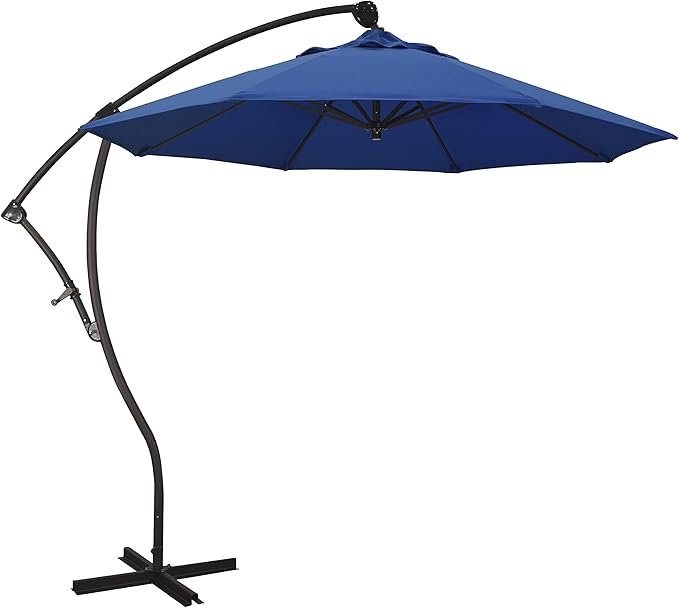 California Umbrella 9-Foot Offset Cantilever Patio Umbrella Infinite Tilt