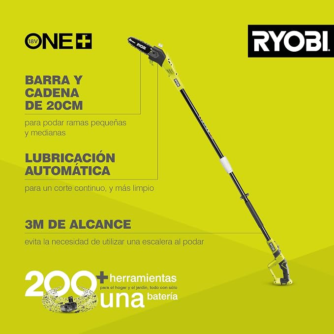 Ryobi One+ Pole Pruner-zero Tool,