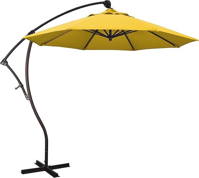 California Umbrella 9-Foot Offset Cantilever Patio Umbrella Infinite Tilt