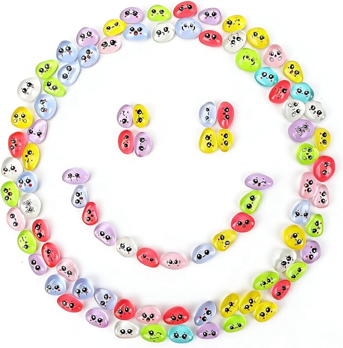 96 Pcs Mini Resin Expression Stones for Adult, Mini Trinkets, Figurines | Funny Meme Faces Figures for Desk Decor, Versatile for Miniature Landscapes, Potted Plants & DIY Crafts, Cute Party Favors