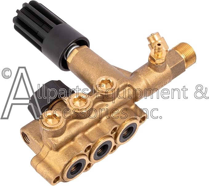 5140117-15 AAA OEM Horizontal Unloader Manifold Kit with Hardware for AAA Triplex Pressure Washer Pump Model Numbers: 530008, 530009, 530016, 53BRD23, 53BRD25, and 53BRD28