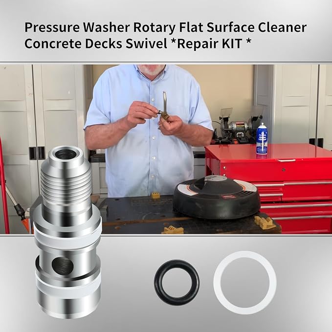 Pressure Washer Rotary Flat Surface Cleaner Concrete Decks Swivel *Repair KIT *，Fits Most Consumer Surface Cleaner from 12" - 14"