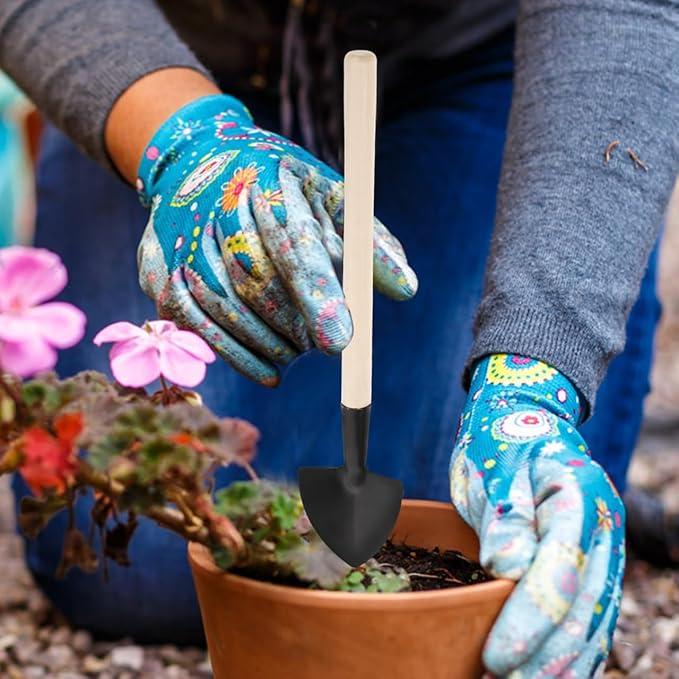 Mini Gardening Tool Set 3-Piece Stainless Steel Hand Shovel Trowel for Planting Weeding Transplanting and Potting Suitable for Indoor and Outdoor Garden Plants