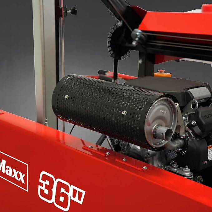 MechMaxx 36" MAX Portable Sawmill, 25HP 688cc HONDA GX690 V-Twin Engine, 35" Board Width, 20' Track Length, (10 x Blades Included),Model SM36HMAX
