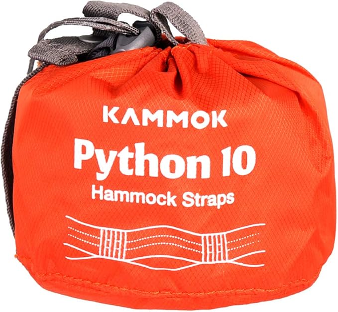 KAMMOK: Roo Double Hammock +Python 10' Bundle | Our Bestselling Hammock & Tree Friendly Straps | 100% Recycled Water Resistant Ripstop Fabric | Lifetime Adventure Grade Warranty, Pine Green