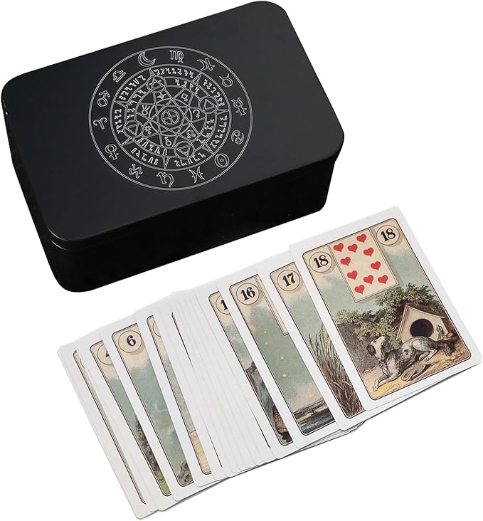 Rectangle Metal Card Box Playing Tarot Container Jewelry Storage Case Packing Game Empty Cards Storage Boxes Tarot Card Case Holder Tarot Card Box Tarot Deck Holder Game Tarot Deck Boxes