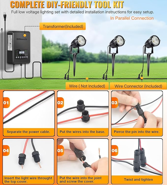 Low Voltage Landscape Lights Color Changing RGB 5W DC12V LED Landscape Lighting Outdoor Waterproof Spotlight Remote Control for Garden Pathway Christmas Decorative Light