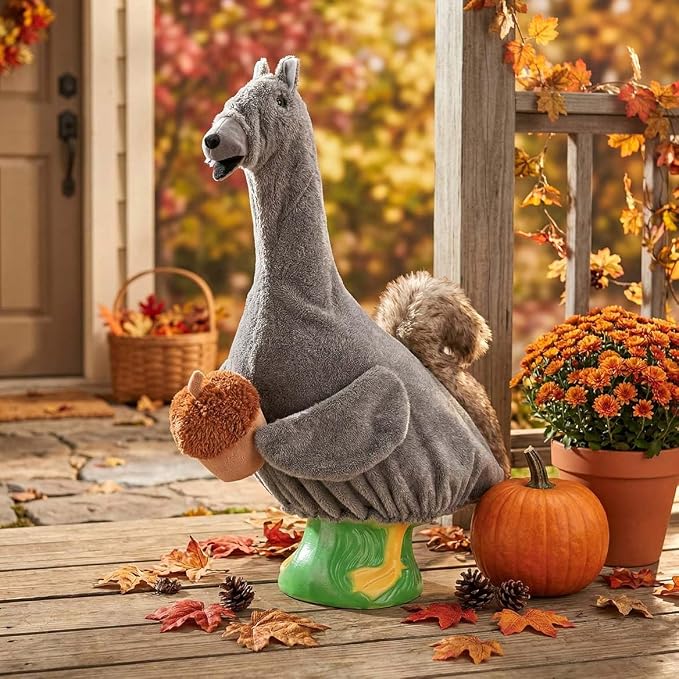 Gaggleville Squirrel Goose Outfit, Fits Large 23" H Statue, by Fox | Valley Traders