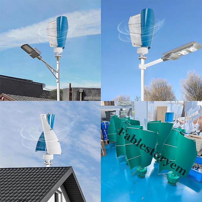 12000W Vertical Wind Power Turbine Generator Kit,12V/24V/48V Portable Maglev Wind Turbine Generator with Charge Controller for Boats Cabins Mobile Homes,A-12V