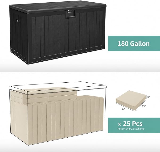 YITAHOME XXL 230 Gallon Large Deck Box