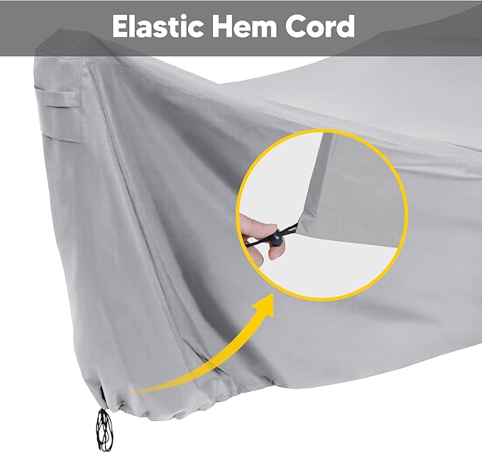 SUNCREAT Hammock Cover, Water-Resistant Polyester Hammock Stand Cover for 14ft Arc Stand, Gray