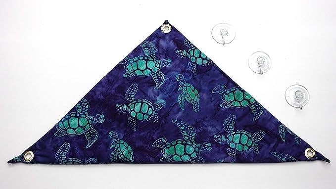 Hammock for Bearded Dragons, Sea Turtles Fabric with Suction Cup Hooks
