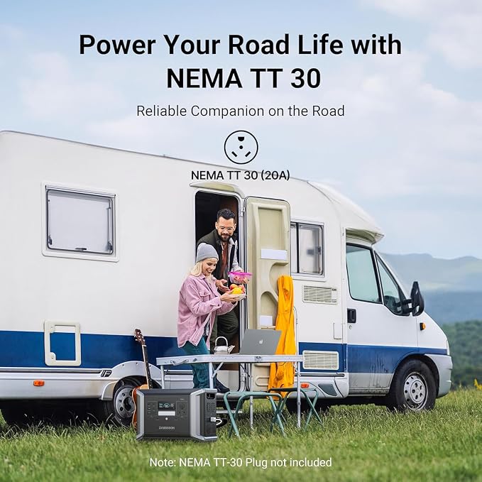 Dabbsson 2150Wh Portable Power Station 2400W,Expandable to 4600W 12.9kWh,NEMA TT-30 Port,100W USB-C,Support AC & Solar Charging Together, EPS 15ms,DBS 2100Pro Solar Generator for Home Backup,2024 New