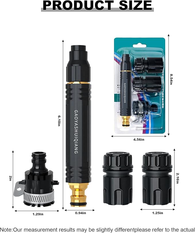 2026 Upgraded Home High Pressure Water Gun, Handheld Water Sprayer,Multi-Function Water Jet Nozzle,Featuring a Powerful Nozzle for Car,Garden,Yard,Plant and Vegetable Watering