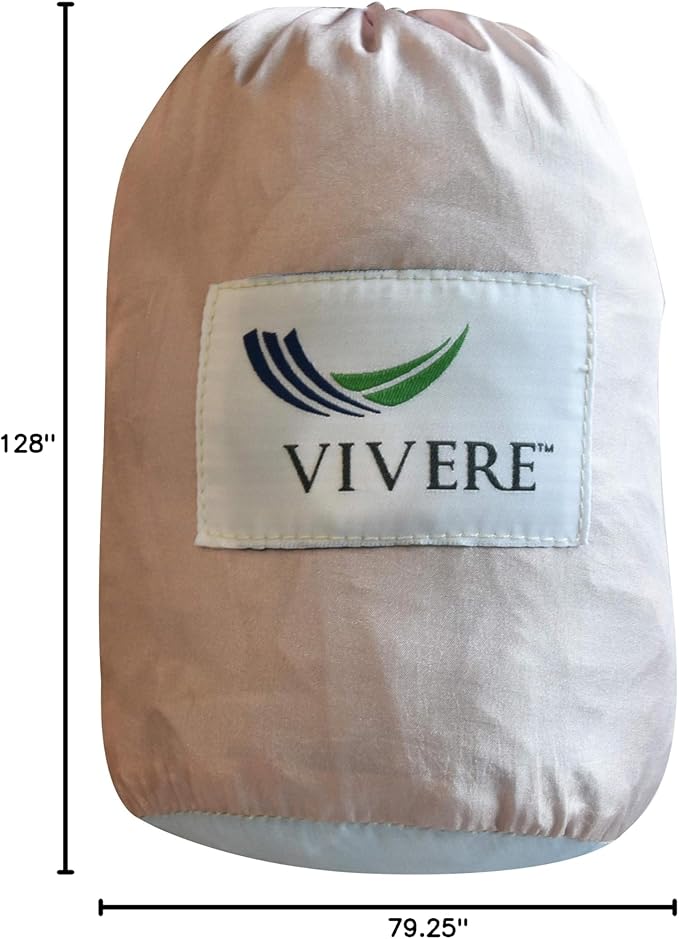 Vivere Double Parachute Camping Hammock, Includes Stuff-Sack (Sand/Sky)