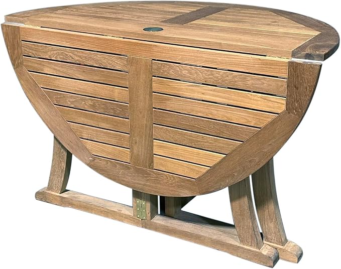 Savannah Teak Drop Leaf Table, Natural