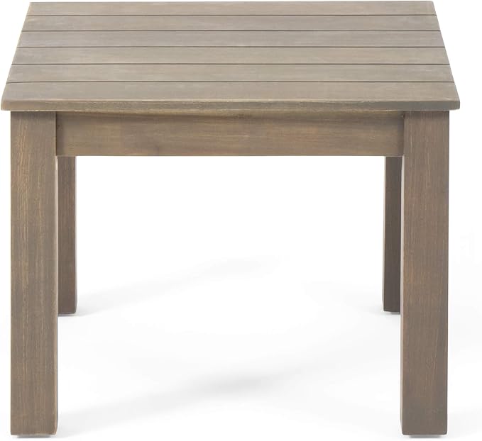 Christopher Knight Home Obreanna Outdoor End Table, Gray Finish