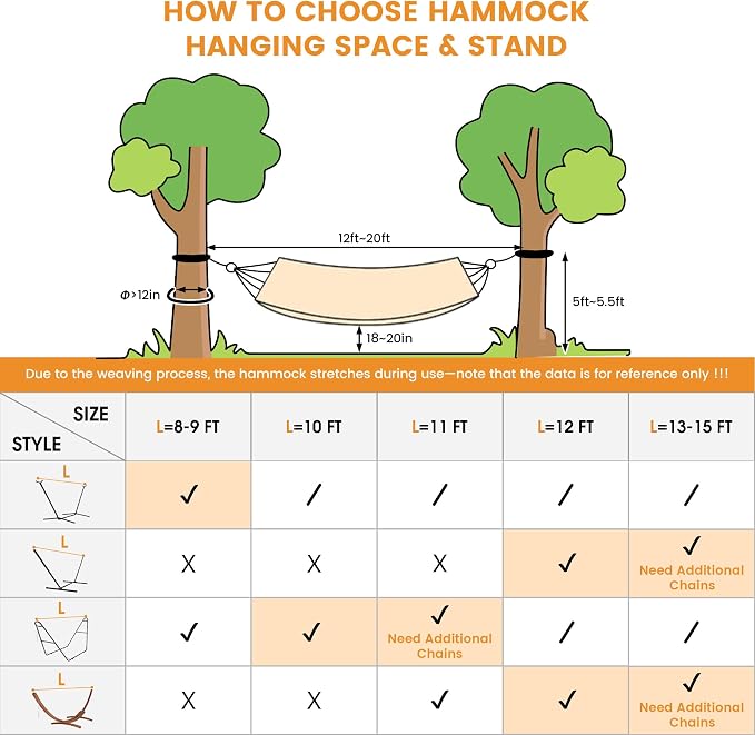 Lazy Daze Hammocks Camping Hammock with Curved Spreader Bar, Portable Hammock with Tree Straps, Carrying Bag, Carabiners for Outside, Hiking, Outdoors, 450lbs Capacity, Grey