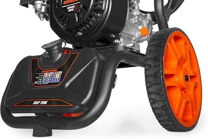 WEN 3400 PSI Gas Pressure Washer with 223cc Engine, 2.7 GPM Flow Rate and Onboard Soap Tank (PW224G)