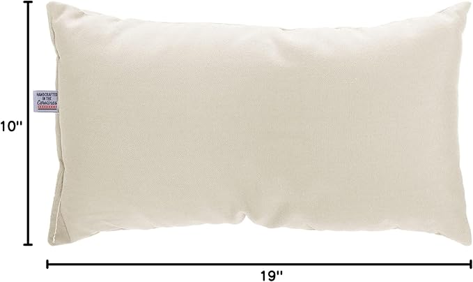 Castaway Living Large 19'' x 10'' Oatmeal Hammock Pillow, Comfortable Weather Resistant Poly-Fill Design, Long Outdoor Pillow for Hammocks, Outdoor Furniture & More
