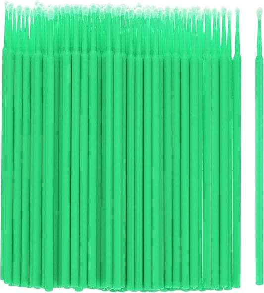 M METERXITY 200-Pack Pollinator Brush, 0.08inch/2mm Plastic Vegetable Pollinator Pen Manual Pollination Tool for Gardening/Greenhouse/Hydroponic Plants/Flower [Light Green]