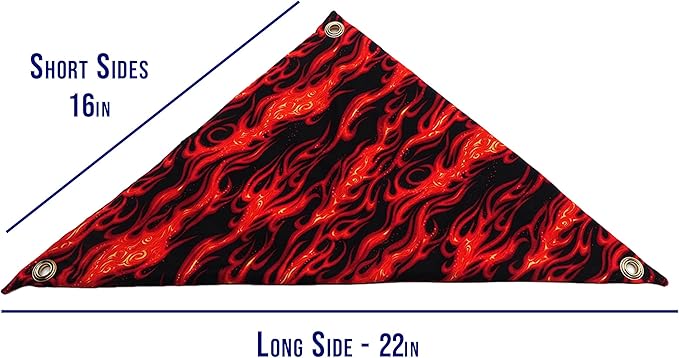 Hammock for Bearded Dragons, Flames Fabric with Suction Cup Hooks