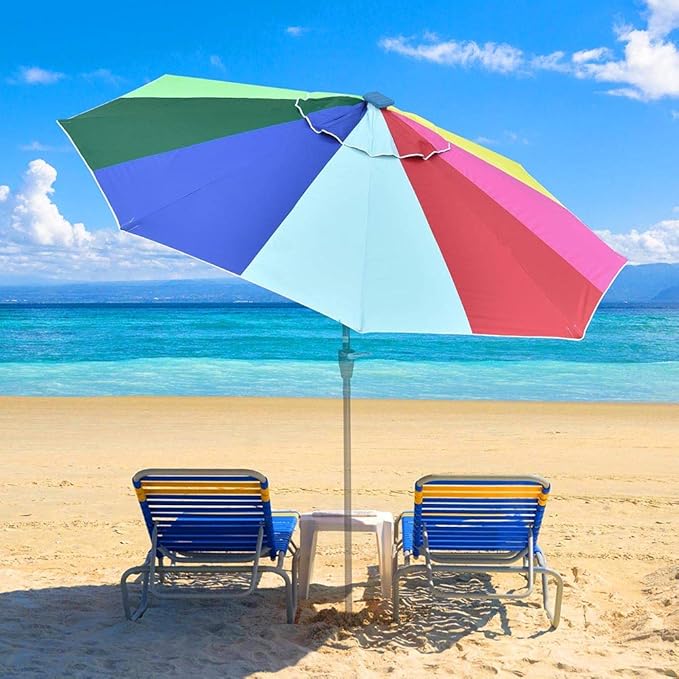 Yescom Patio Umbrella Replacement Outdoor Canopy Beach Backyard Market Table Top Cover