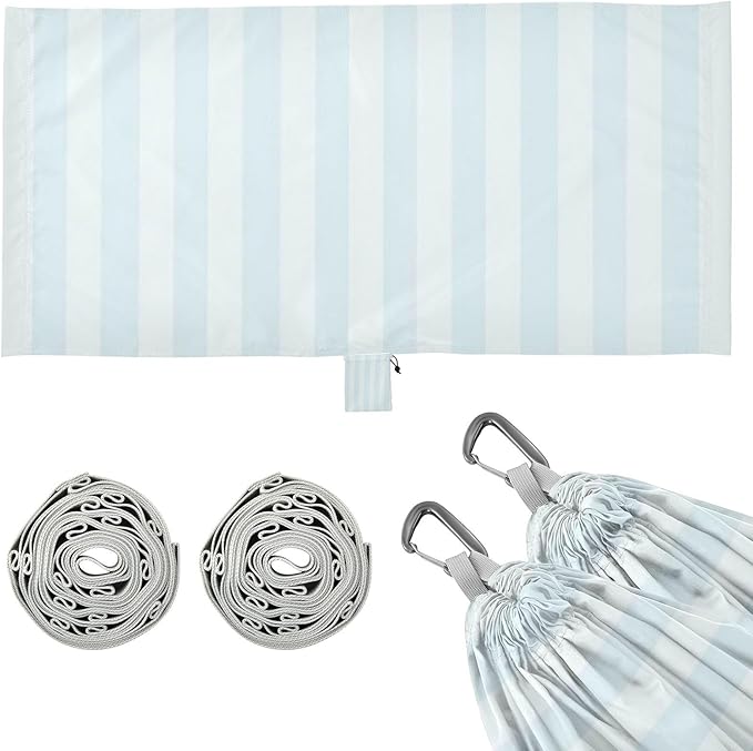 Blue Vertical Stripes 330lb Capacity Hammocks with Portabl Carry Bag Backyard Hammock for Indoor Outdoor Patio Base para hamaca