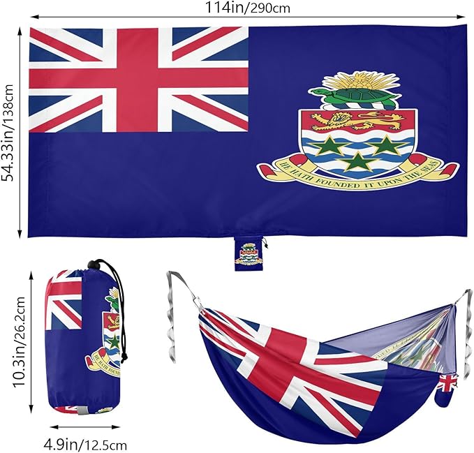 National Flag of Kuwait Hammocks with Portabl Carry Bag Backyard Hammock for Indoor Outdoor Patio